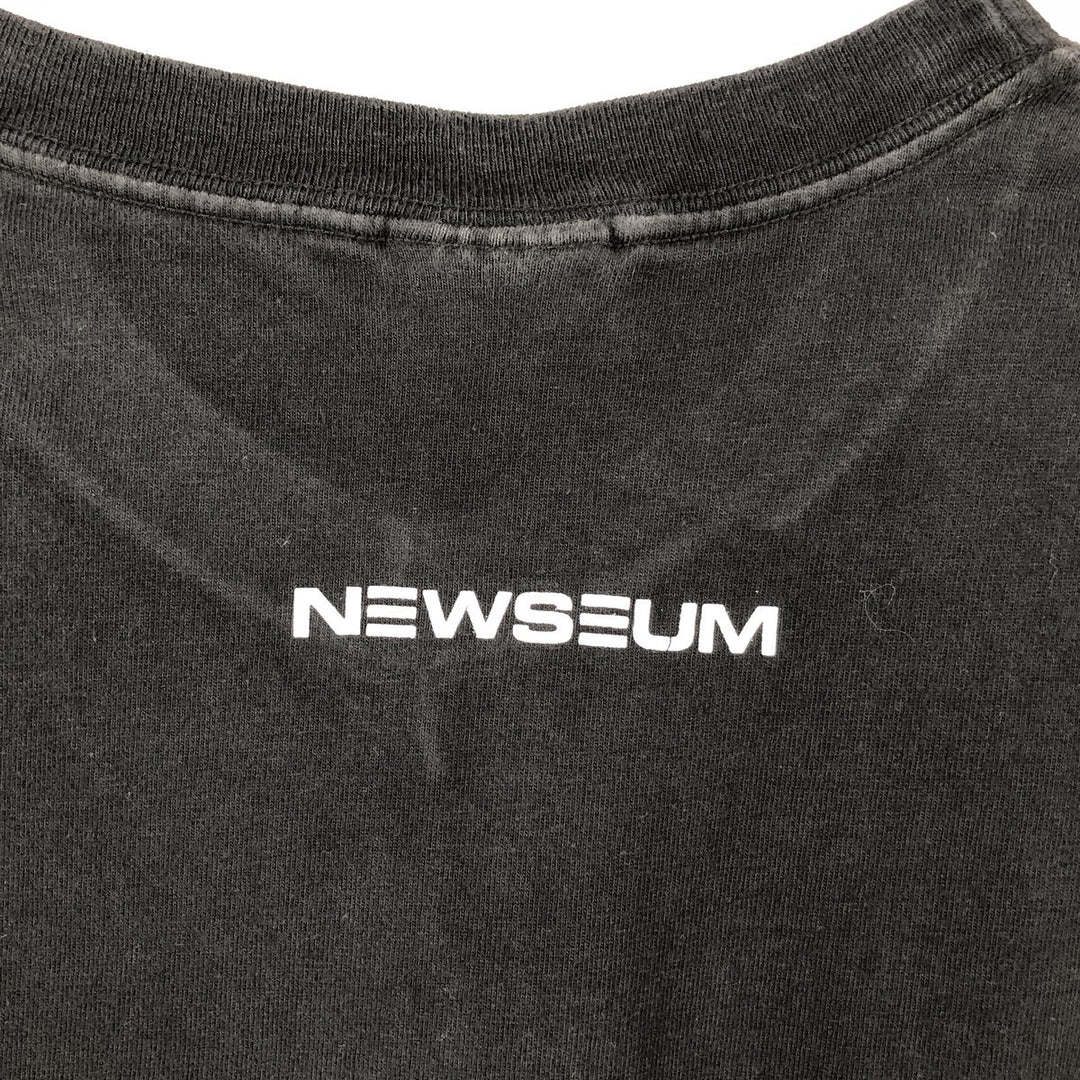 90s-00'S Hanes BEEFY-T Message Print T-Shirt, Men's XL (approx.) cotton black type Vintage Second Hand
