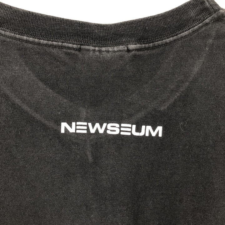 90s-00'S Hanes BEEFY-T Message Print T-Shirt, Men's XL (approx.) cotton black type Vintage Second Hand