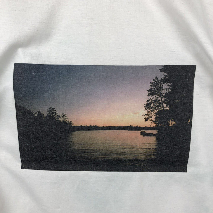 80s-90'S Jerzees Photo T-Shirt, Made in USA, Men's Size M (approx.), Vintage cotton white type Vintage Second Hand
