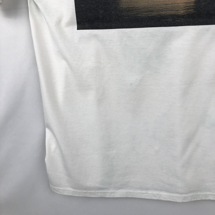 80s-90'S Jerzees Photo T-Shirt, Made in USA, Men's Size M (approx.), Vintage cotton white type Vintage Second Hand