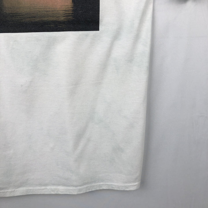 80s-90'S Jerzees Photo T-Shirt, Made in USA, Men's Size M (approx.), Vintage cotton white type Vintage Second Hand