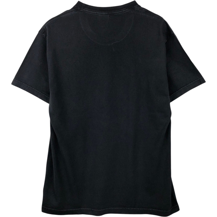 ALSTYLE Message Print T-Shirt, Men's Size L (equivalent) cotton black type Vintage Second Hand