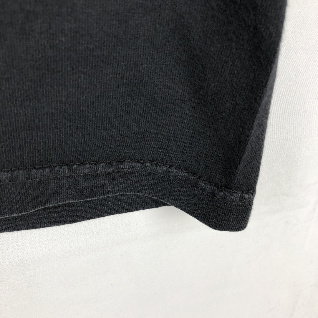 ALSTYLE Message Print T-Shirt, Men's Size L (equivalent) cotton black type Vintage Second Hand