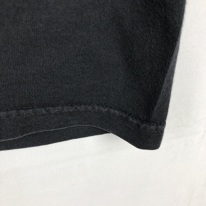 ALSTYLE Message Print T-Shirt, Men's Size L (equivalent) cotton black type Vintage Second Hand
