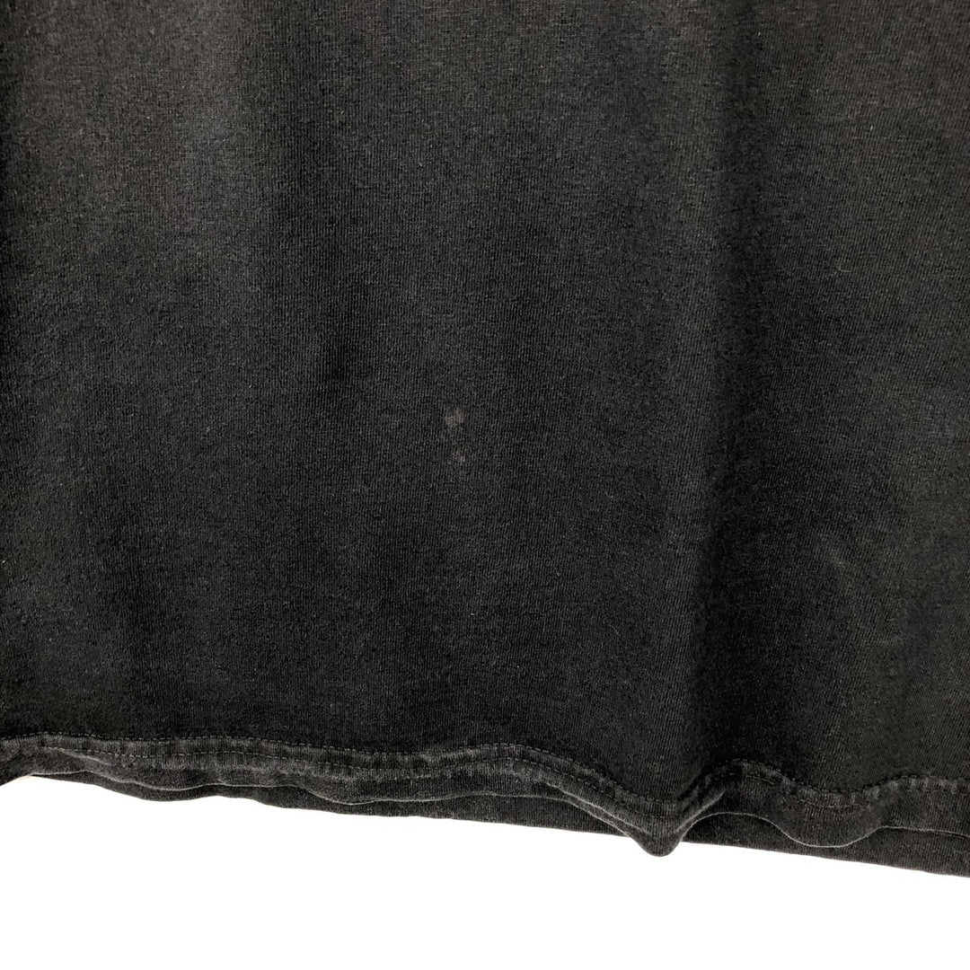 ALSTYLE Message Print T-Shirt, Men's Size L (equivalent) cotton black type Vintage Second Hand