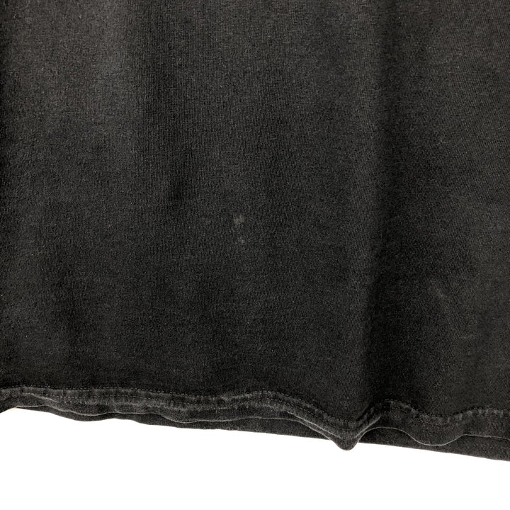 ALSTYLE Message Print T-Shirt, Men's Size L (equivalent) cotton black type Vintage Second Hand