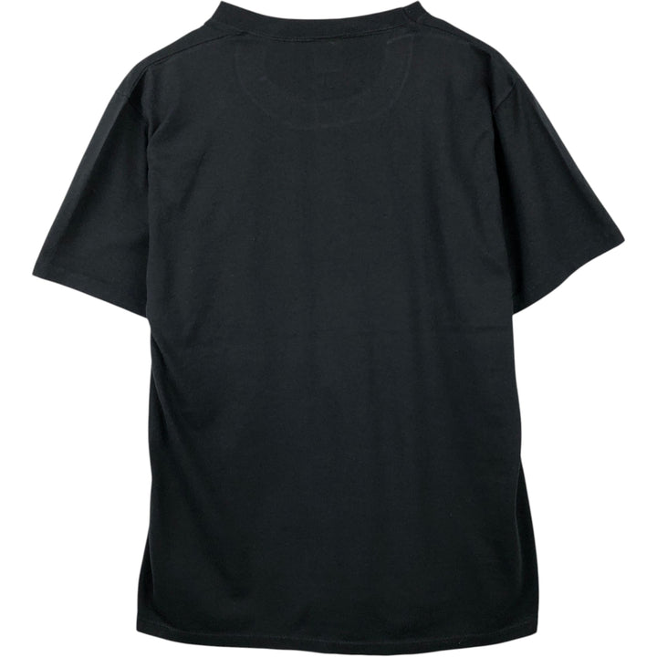 80s-90'S Jerzees Message Print T-Shirt, Made in USA, Men's XL (approx.), Vintage cotton black type Vintage Second Hand