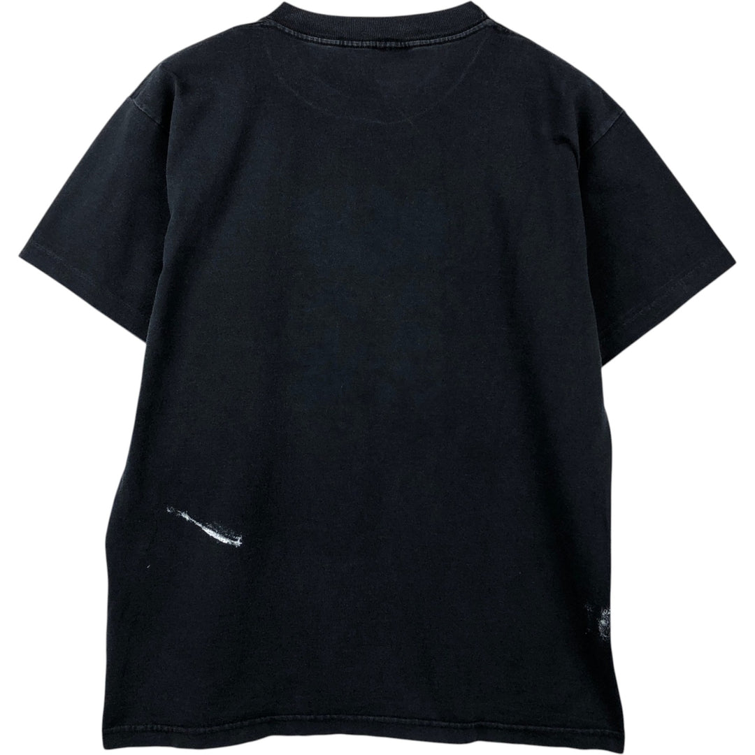 90'S Murina Message Print T-Shirt, Made in USA, Men's Size L (Equivalent), Vintage cotton black type Vintage Second Hand