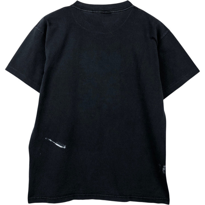 90'S Murina Message Print T-Shirt, Made in USA, Men's Size L (Equivalent), Vintage cotton black type Vintage Second Hand