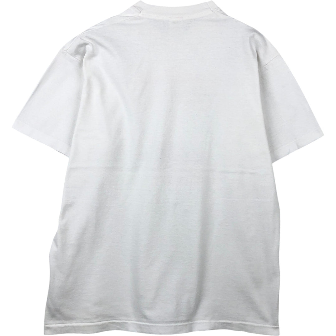 90'S Fruit of the Loom Message Print T-Shirt Made in USA Men's XL Vintage cotton white type Vintage Second Hand