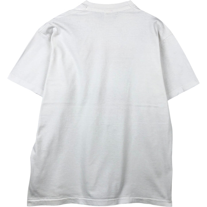 90'S Fruit of the Loom Message Print T-Shirt Made in USA Men's XL Vintage cotton white type Vintage Second Hand