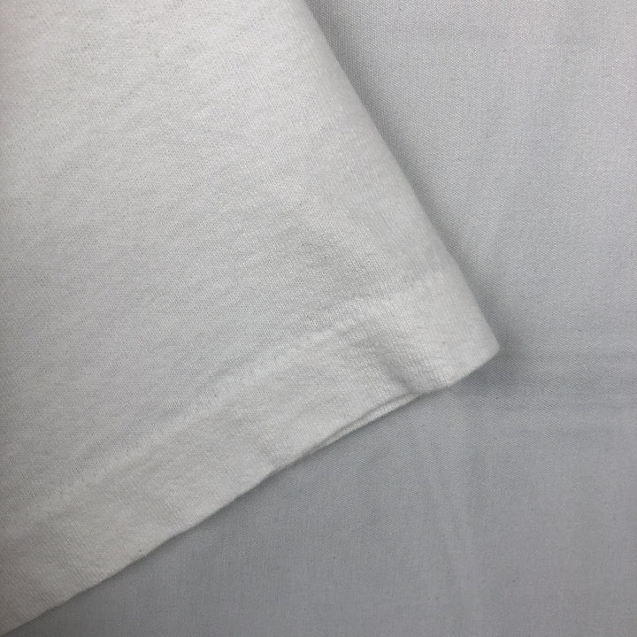 90'S Fruit of the Loom Message Print T-Shirt Made in USA Men's XL Vintage cotton white type Vintage Second Hand