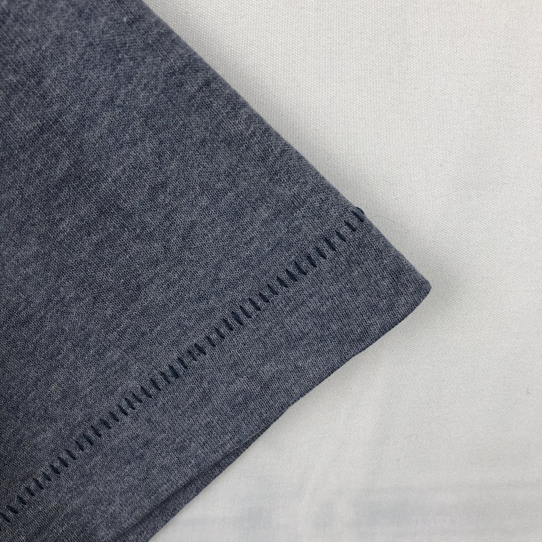 90'S Fruit of the Loom Message Print T-Shirt Made in USA Men's L Size Vintage cotton gray type Vintage Second Hand