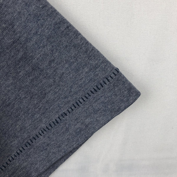 90'S Fruit of the Loom Message Print T-Shirt Made in USA Men's L Size Vintage cotton gray type Vintage Second Hand