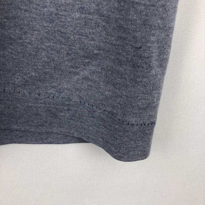 90'S Fruit of the Loom Message Print T-Shirt Made in USA Men's L Size Vintage cotton gray type Vintage Second Hand