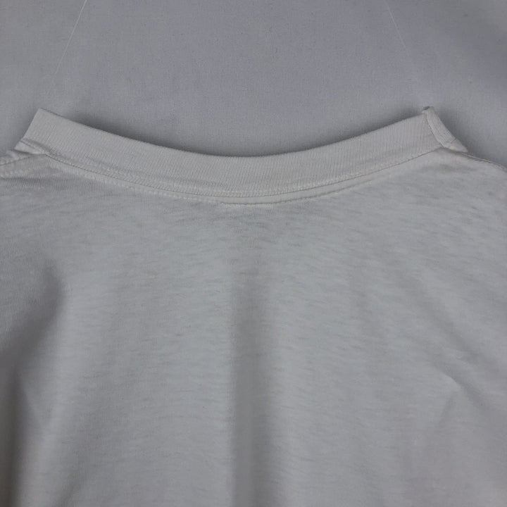 ~90'S Fish and Bird Print Art T-Shirt, Men's Size L (Equivalent), Vintage unclear white type Vintage Second Hand