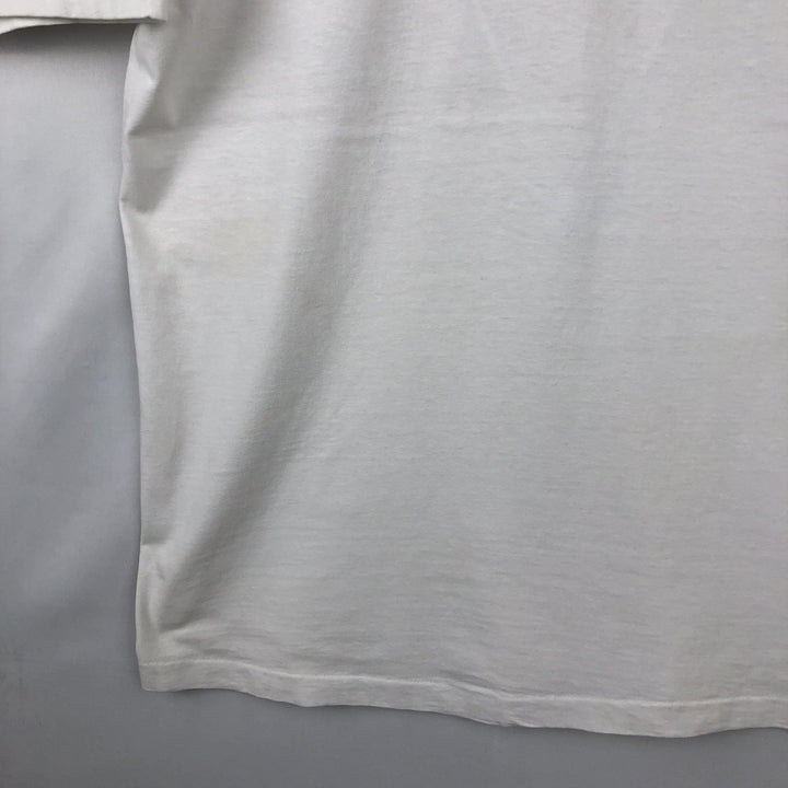 ~90'S Fish and Bird Print Art T-Shirt, Men's Size L (Equivalent), Vintage unclear white type Vintage Second Hand