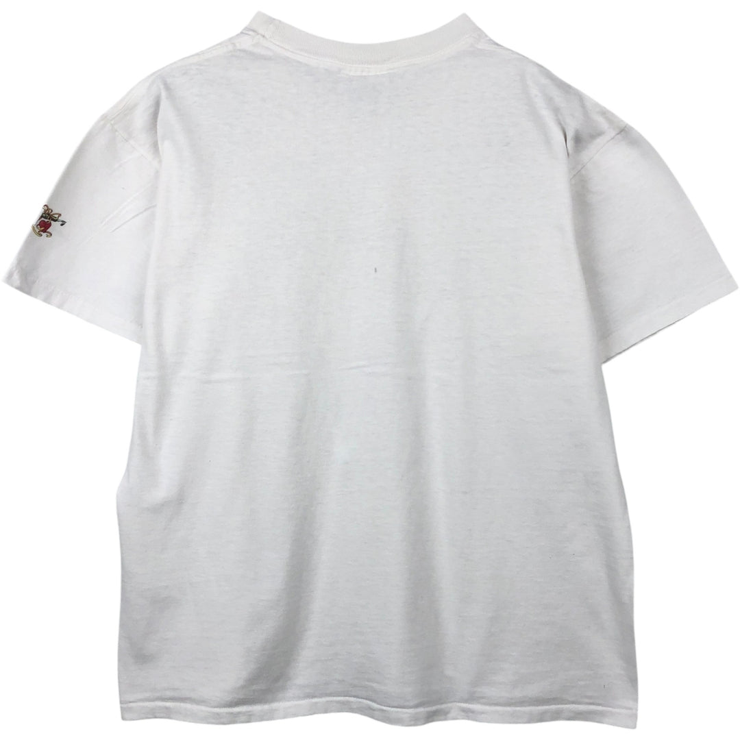90'S Stafford Blaine Art T-shirt, Made in USA, Men's XL equivalent, Vintage cotton white type Vintage Second Hand