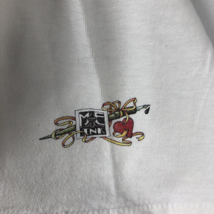 90'S Stafford Blaine Art T-shirt, Made in USA, Men's XL equivalent, Vintage cotton white type Vintage Second Hand