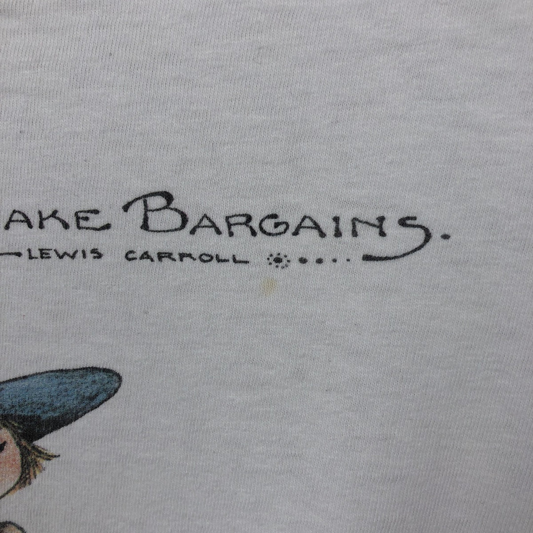 90'S Stafford Blaine Art T-shirt, Made in USA, Men's XL equivalent, Vintage cotton white type Vintage Second Hand