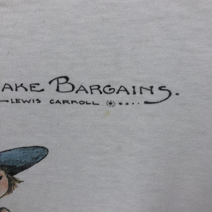 90'S Stafford Blaine Art T-shirt, Made in USA, Men's XL equivalent, Vintage cotton white type Vintage Second Hand