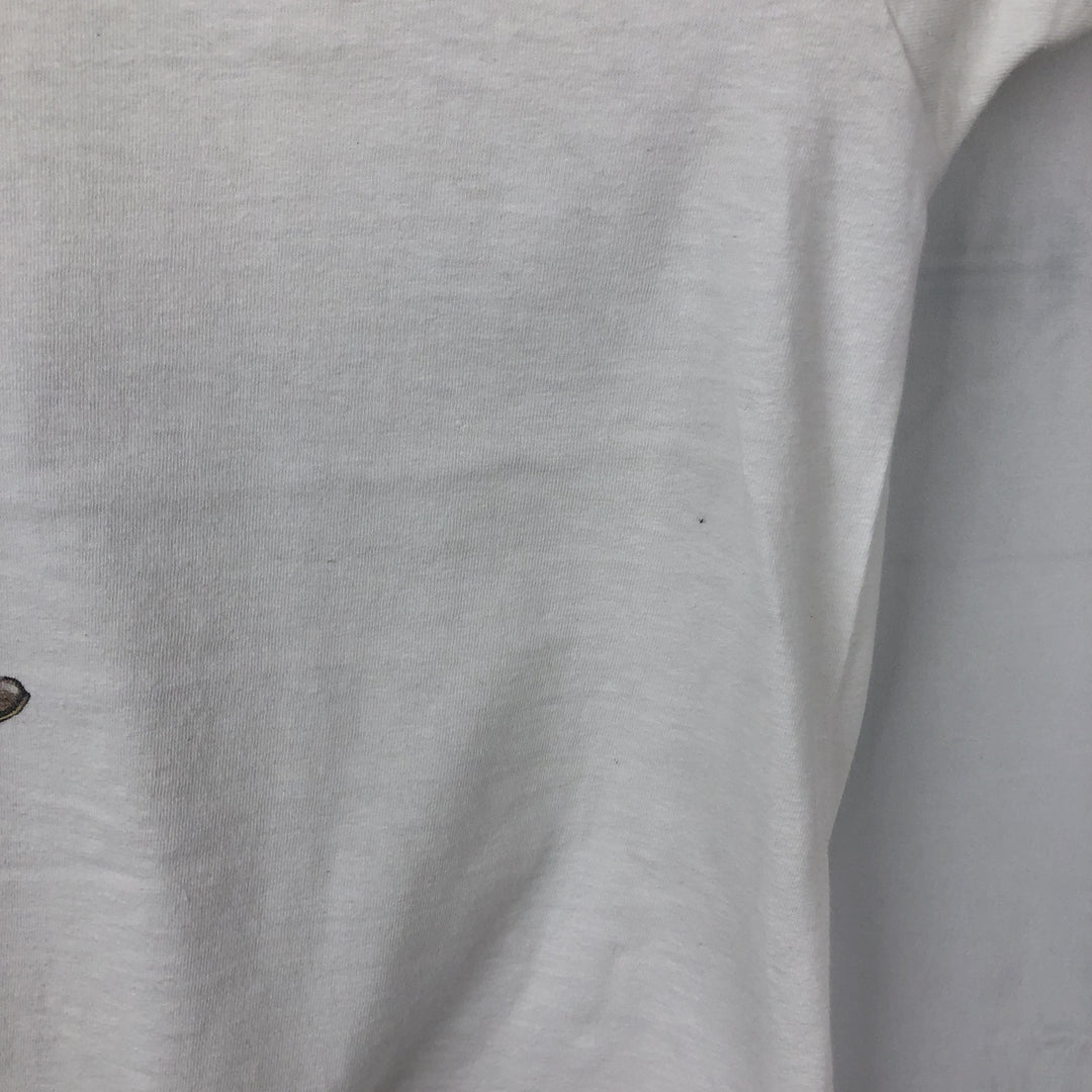 90'S Stafford Blaine Art T-shirt, Made in USA, Men's XL equivalent, Vintage cotton white type Vintage Second Hand