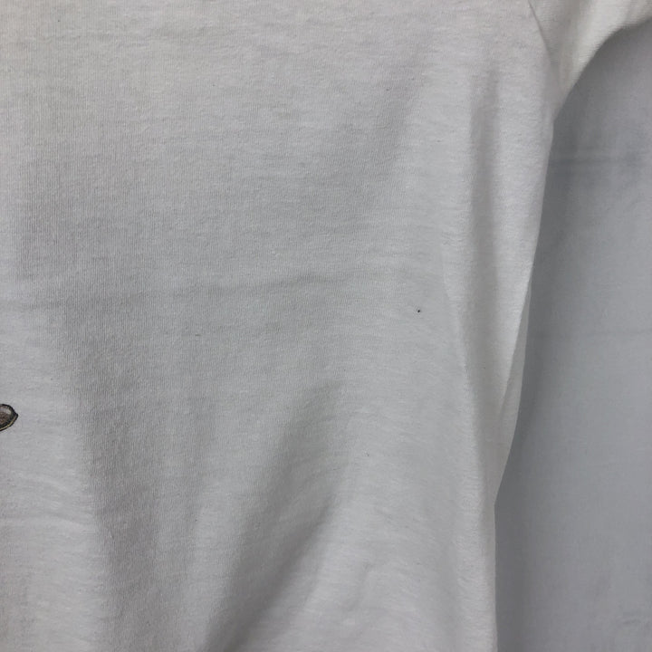 90'S Stafford Blaine Art T-shirt, Made in USA, Men's XL equivalent, Vintage cotton white type Vintage Second Hand