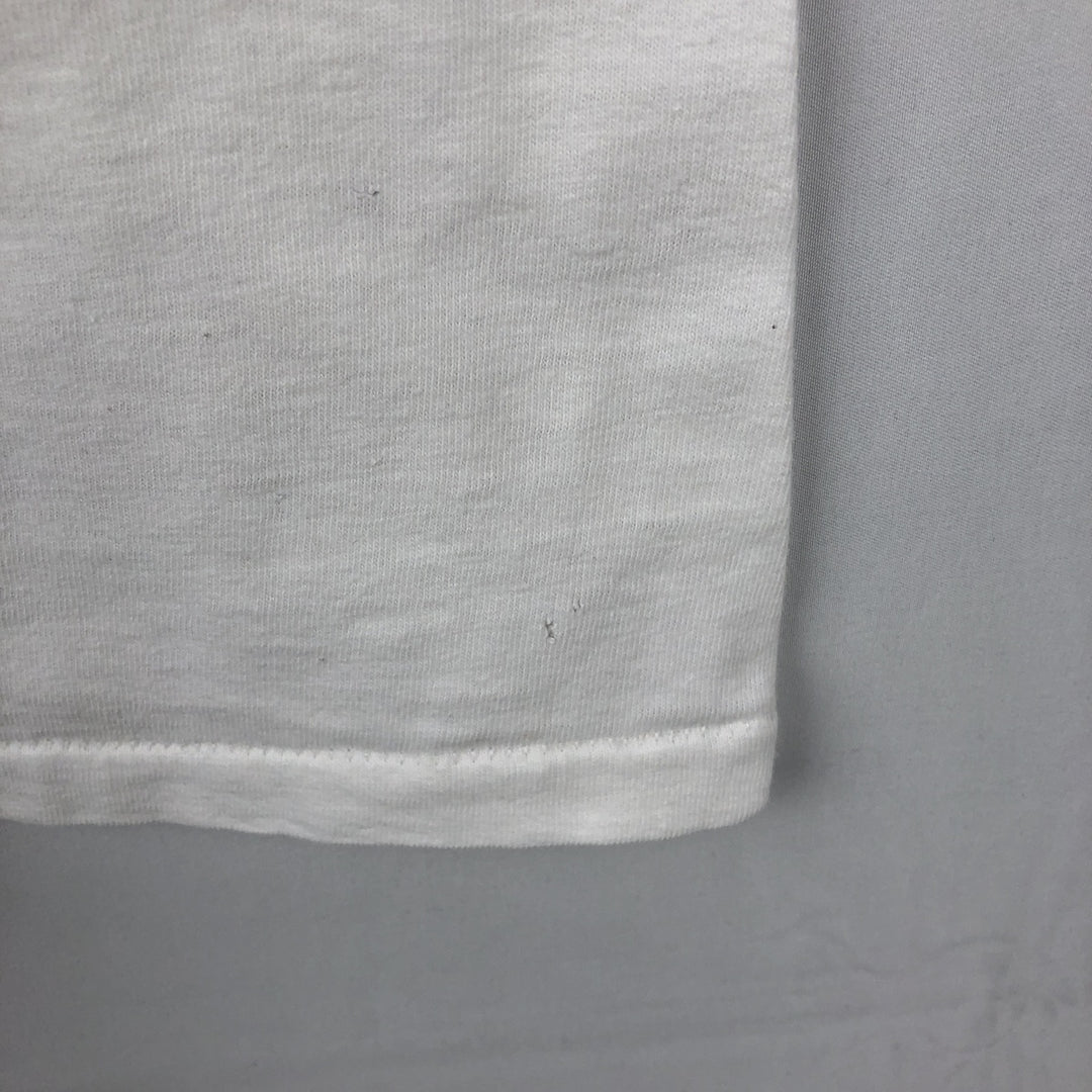 90'S Stafford Blaine Art T-shirt, Made in USA, Men's XL equivalent, Vintage cotton white type Vintage Second Hand