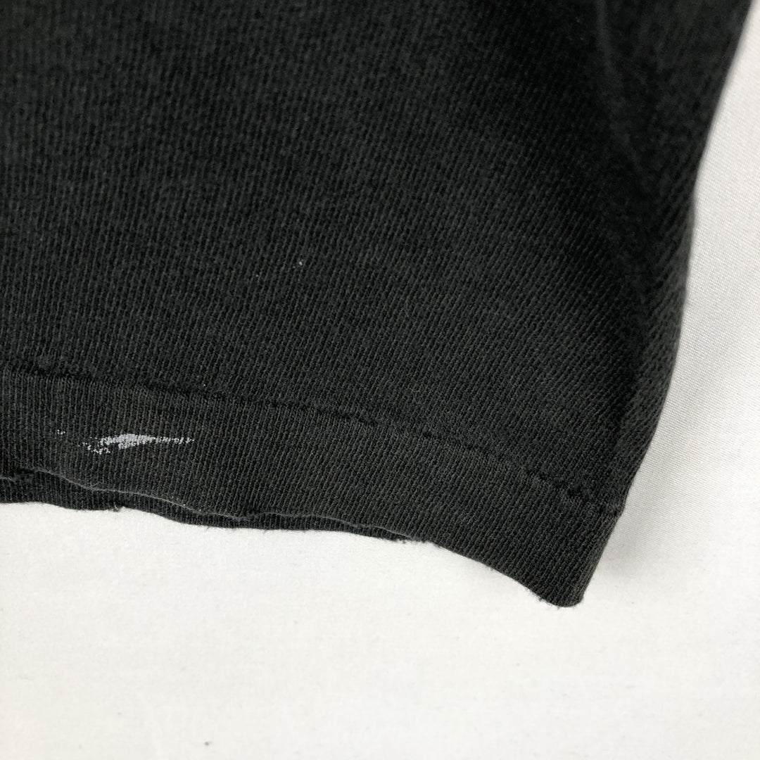90'S Fruit of the Loom Paint Message Print T-Shirt, Made in USA, Men's Size XL (approx.) cotton black type Vintage Second Hand