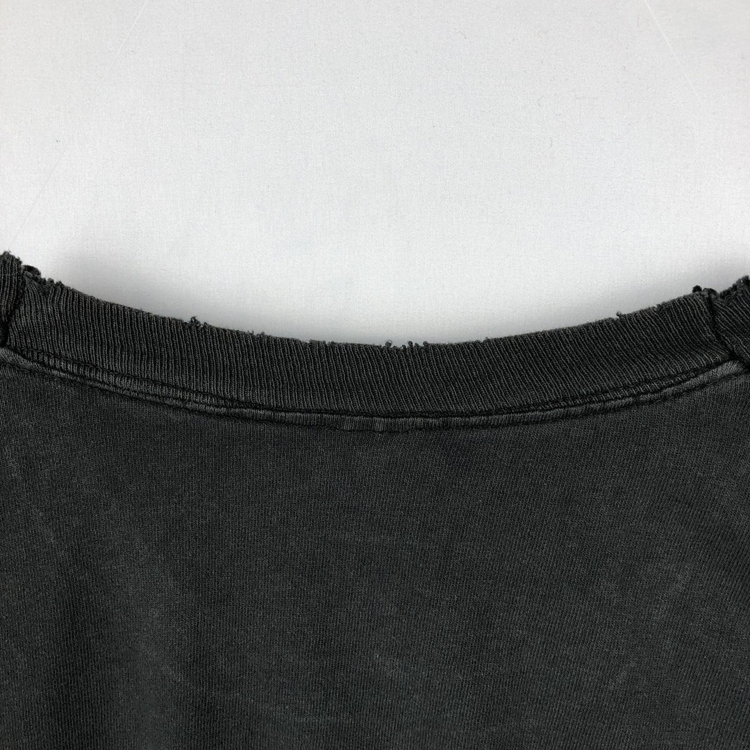 90'S Fruit of the Loom Paint Message Print T-Shirt, Made in USA, Men's Size XL (approx.) cotton black type Vintage Second Hand