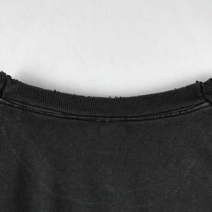 90'S Fruit of the Loom Paint Message Print T-Shirt, Made in USA, Men's Size XL (approx.) cotton black type Vintage Second Hand