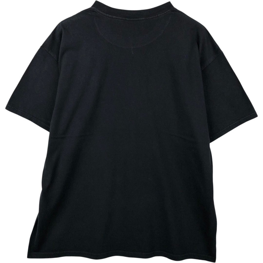 Delta DELTA Message Print T-shirt Men's XL size cotton black type Vintage Second Hand