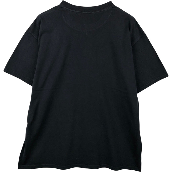 Delta DELTA Message Print T-shirt Men's XL size cotton black type Vintage Second Hand