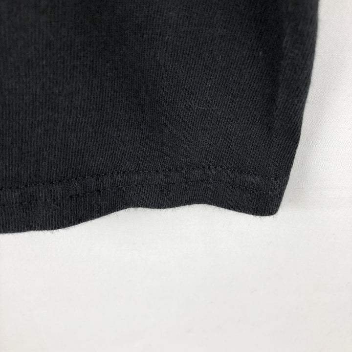 Delta DELTA Message Print T-shirt Men's XL size cotton black type Vintage Second Hand