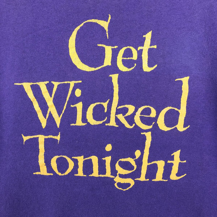 90'S WIDKED PETE'S WARE Message Print T-Shirt, Made in USA, Men's XL equivalent, Vintage cotton purple type Vintage Second Hand