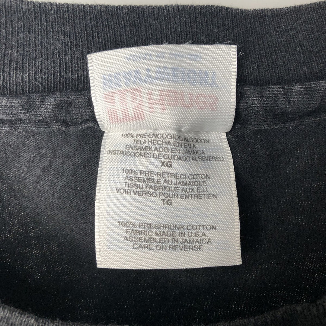90'S Hanes Heavyweight Art T-Shirt, Men's XL equivalent, Vintage cotton black type Vintage Second Hand