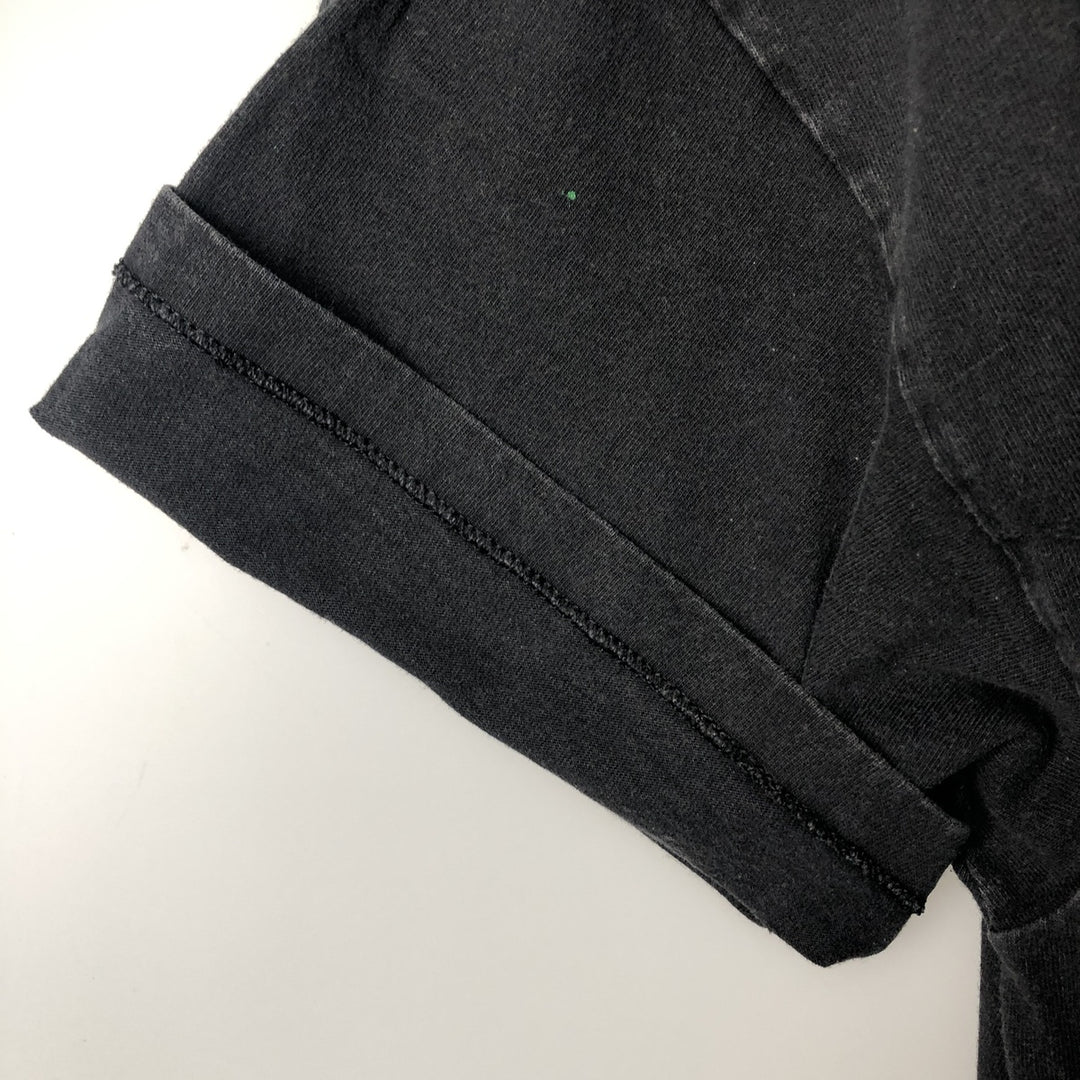 90'S Hanes Heavyweight Art T-Shirt, Men's XL equivalent, Vintage cotton black type Vintage Second Hand