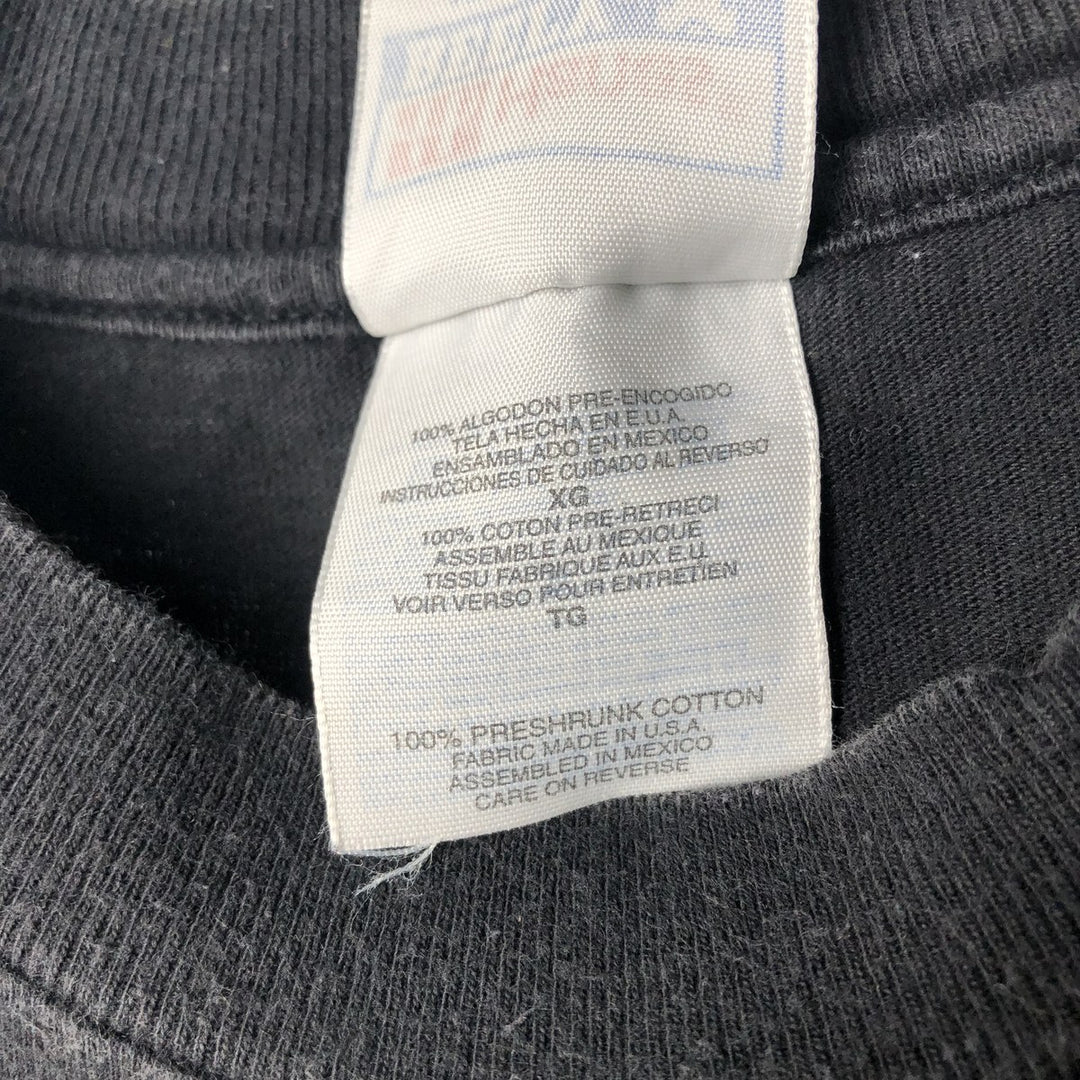 2000'S Hanes DAVE FAVILLE Art T-shirt, Men's XL (approx.) cotton black type Vintage Second Hand