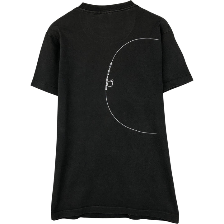 90'S Fruit of the Loom Art T-Shirt, Made in USA, Men's Size L (approx.), Vintage cotton black type Vintage Second Hand