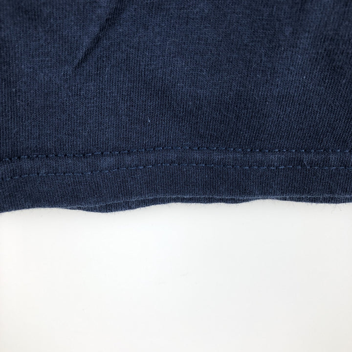 2000'S Nike sports print T-shirt, men's size M (approx.) cotton navy blue type Vintage Second Hand