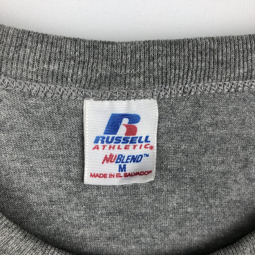 90s-00'S Russell Athletic Nublend College T-shirt, Men's Size M (approx.), Vintage polyester gray type Vintage Second Hand