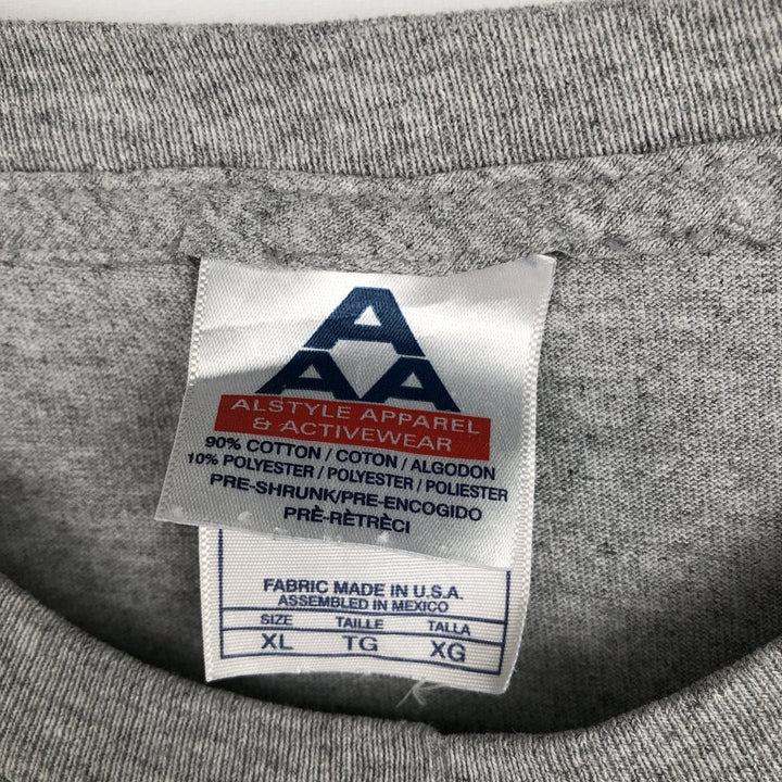 ALSTYLE College T-shirt, Men's XL equivalent cotton gray type Vintage Second Hand