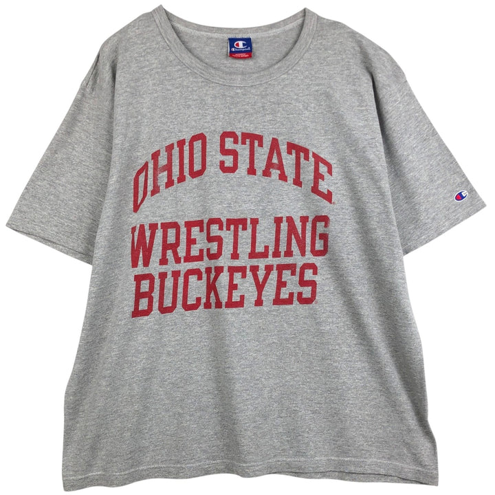 Champion Authentic Athletic Apparel College T-Shirt, Men's Size XXL (approx.) cotton gray type Vintage Second Hand