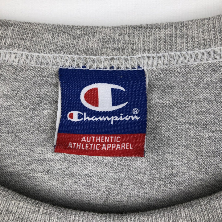 Champion Authentic Athletic Apparel College T-Shirt, Men's Size XXL (approx.) cotton gray type Vintage Second Hand