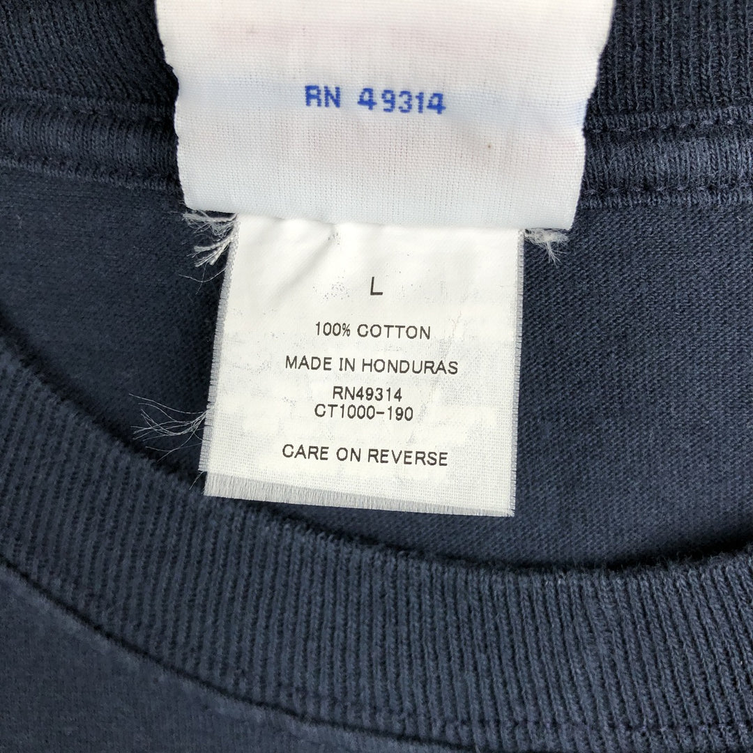 2000'S Champion Authentic Athletic Apparel Yale University College T-shirt, Men's Size L (approx.) cotton navy blue type Vintage Second Hand