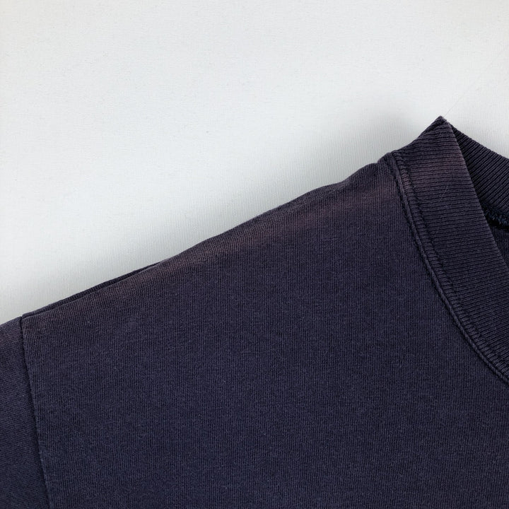 90'S Russell College T-shirt, Made in USA, Men's L size, Vintage cotton navy blue type Vintage Second Hand