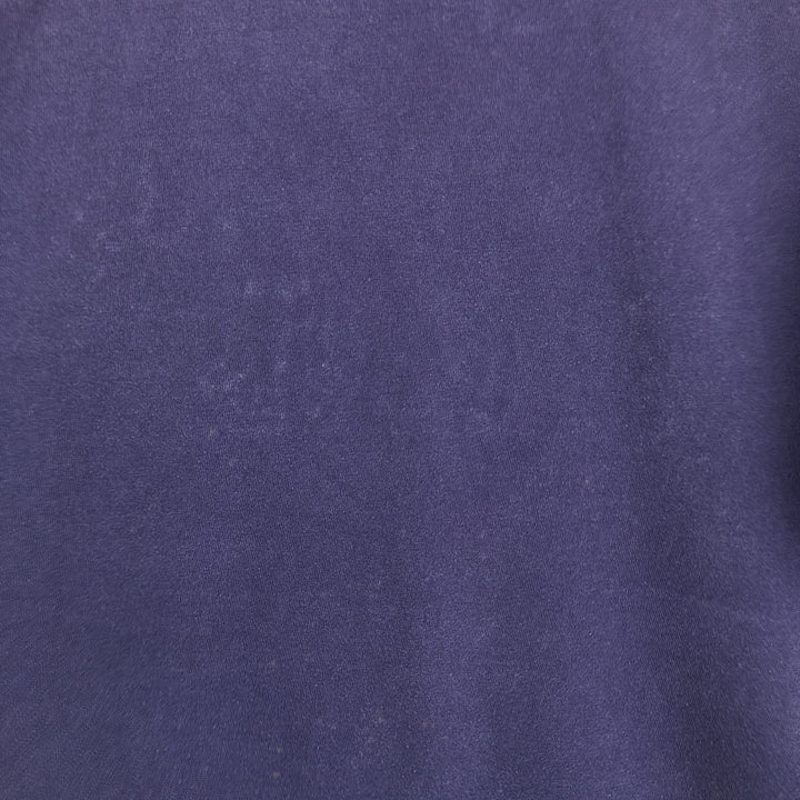 90'S Russell College T-shirt, Made in USA, Men's L size, Vintage cotton navy blue type Vintage Second Hand