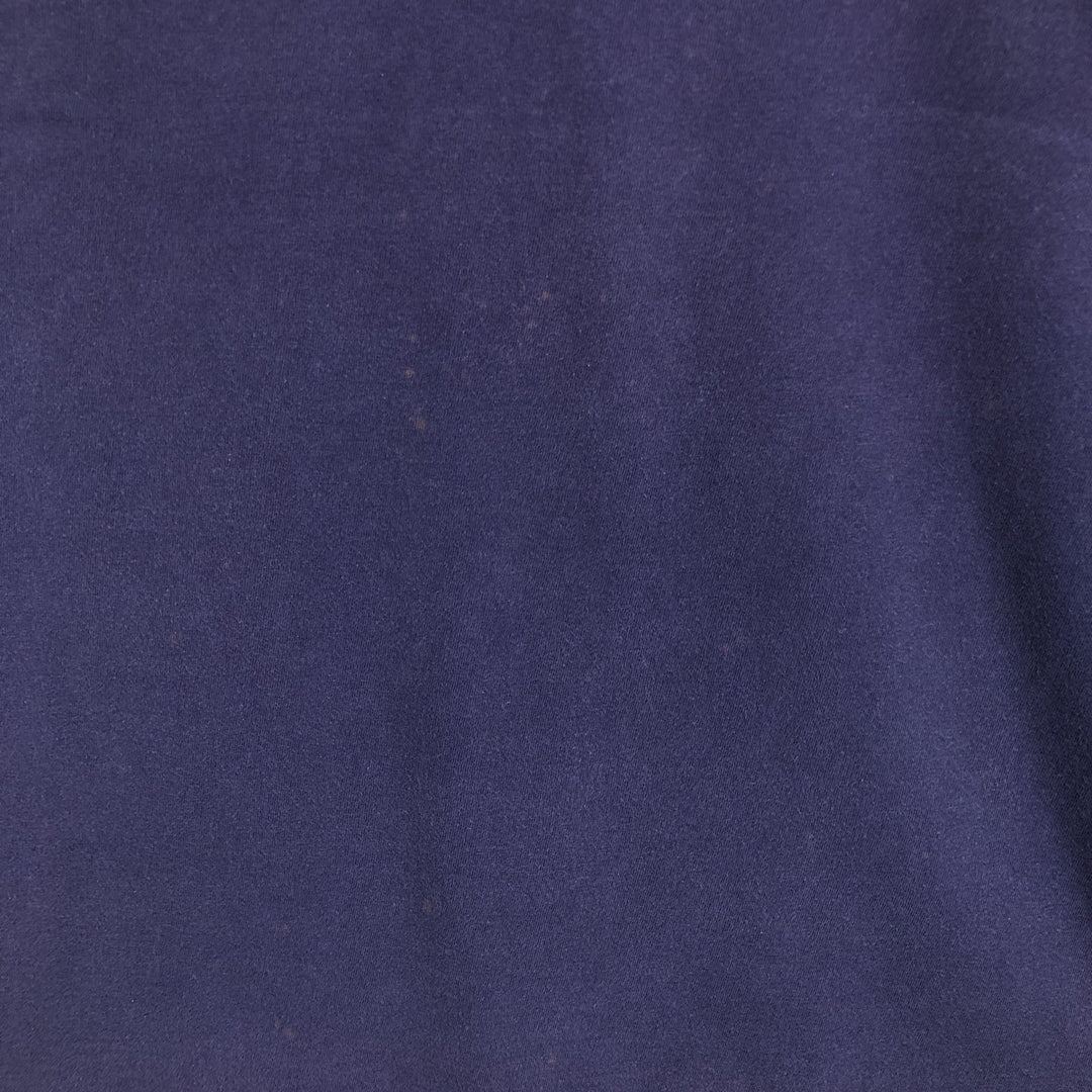 90'S Russell College T-shirt, Made in USA, Men's L size, Vintage cotton navy blue type Vintage Second Hand