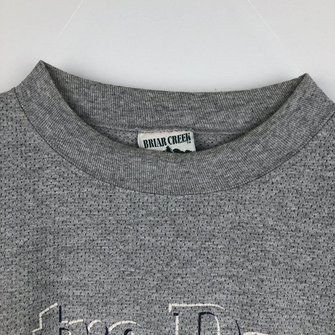 90'S Briar Creek Notre Dame University College T-shirt, Made in USA, Men's Size L (approx.), Vintage cotton gray type Vintage Second Hand