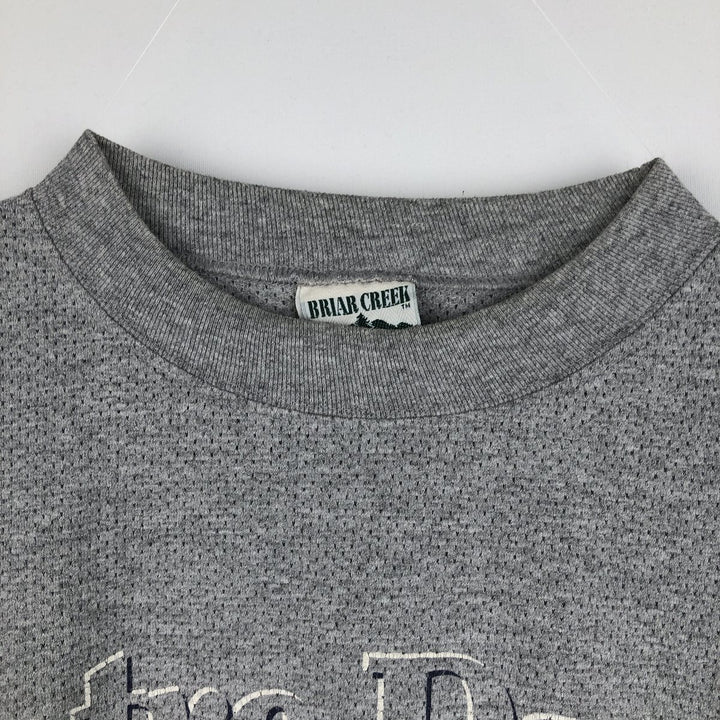 90'S Briar Creek Notre Dame University College T-shirt, Made in USA, Men's Size L (approx.), Vintage cotton gray type Vintage Second Hand